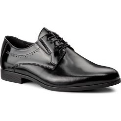 Półbuty LASOCKI FOR MEN - TA-LL17 Czarny. Czarne buty wizytowe męskie Lasocki For Men, ze skóry, bez zapięcia. Za 229,99 zł.