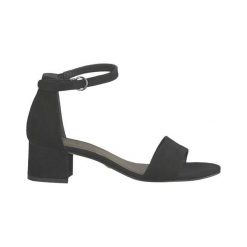 Tamaris Sandały czarny female czarny 41. Czarne sandały damskie Tamaris, bez wzorów, z syntetyku, eleganckie, bez obcasa, bez zapięcia. W wyprzedaży za 119,00 zł.