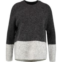 Swetry klasyczne damskie: Envii ENBOBO BLOCK Sweter black melange