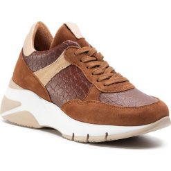 Sneakersy TAMARIS - 1-23782-25 Cognac Comb 331. Pomarańczowe półbuty damskie Tamaris, z zamszu. Za 319,00 zł.