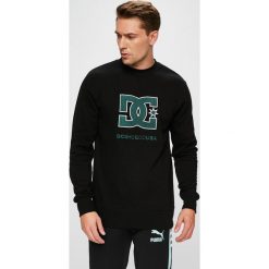 DC - Bluza. Czarne bluzy męskie marki DC, s, z nadrukiem, z bawełny, bez kaptura. W wyprzedaży za 199,90 zł.