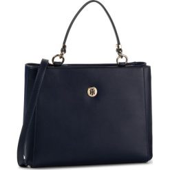 Torebka TOMMY HILFIGER - Th Smooth Tommy Med Satchel AW0AW07331 0KM. Niebieskie torebki klasyczne damskie TOMMY HILFIGER, bez wzorów, ze skóry ekologicznej, klasyczne, bez dodatków. W wyprzedaży za 489,00 zł.