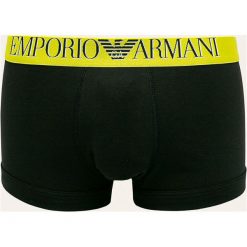 Emporio Armani - Bokserki. Czerwone bokserki męskie z nadrukiem, z elastanu. Za 139,90 zł.