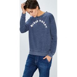 Roxy - Bluza. Niebieskie bluzy damskie z nadrukiem marki Roxy, s, z bawełny, bez kaptura. W wyprzedaży za 179,90 zł.