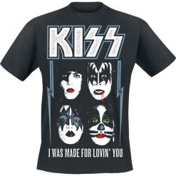 Kiss I Was Made For Lovin' You T-Shirt czarny. Czarne koszulki męskie Kiss, l, bez wzorów, bez kołnierzyka. Za 74,90 zł.