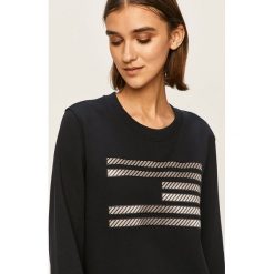 Tommy Hilfiger - Bluza Tommy Icons. Niebieskie bluzy damskie TOMMY HILFIGER, s, z aplikacjami, z bawełny, bez rękawów, bez kaptura. Za 539,90 zł.