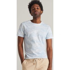 T-shirt w paski - Turkusowy. Niebieskie t-shirty męskie Reserved, s, w paski, bez kołnierzyka. Za 39,99 zł.