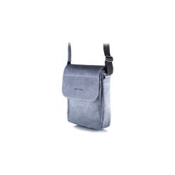 Szara listonoszka ze skóry naturalnej brodrene bl07. Szare torby męskie skórzane Brødrene, w paski, ze skóry, eleganckie. Za 129,00 zł.