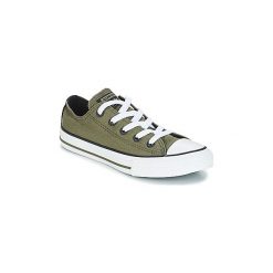 Buty Dziecko Converse CHUCK TAYLOR ALL STAR OX. Zielone trampki dziewczęce Converse, bez wzorów, bez zapięcia. Za 159,20 zł.