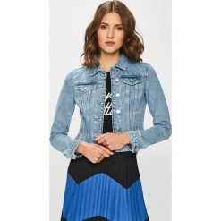 Guess Jeans - Kurtka. Szare bomberki damskie Guess Jeans, l, z aplikacjami, z bawełny. Za 639,90 zł.