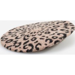 Wełniany beret w panterkę - Beżowy. Brązowe berety damskie Reserved, bez wzorów, z wełny. Za 59,99 zł.