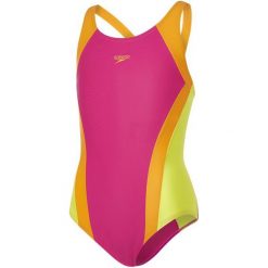 Speedo Dziewczęcy Strój Kąpielowy Contrast Panel Splashback 24. Różowe stroje jednoczęściowe dziewczęce marki Speedo. W wyprzedaży za 85,00 zł.