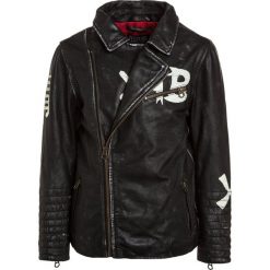 Scotch Shrunk FELIX BLAUW BIKER Kurtka skórzana antracite. Szare kurtki męskie skórzane marki Scotch Shrunk. W wyprzedaży za 1007,20 zł.