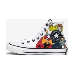 Converse Scooby-Doo Chuck Taylor All Star Hi Trampki Biały Wielokolorowy. Białe trampki i tenisówki damskie Converse, bez wzorów, z materiału, bez zapięcia. Za 359,95 zł.