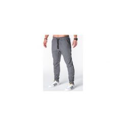 Joggery męskie: SPODNIE MĘSKIE JOGGERY P670 – GRAFITOWE