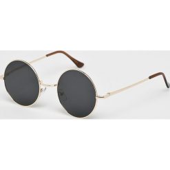 Answear - Okulary. Czarne okulary przeciwsłoneczne damskie marki ANSWEAR, okrągłe. Za 39,90 zł.
