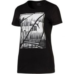 Puma Photoprint Tee Cotton Black L. Czarne koszulki męskie Puma, m, bez wzorów, z bawełny, sportowe, bez kołnierzyka, bez rękawów. W wyprzedaży za 79,00 zł.