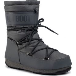 Śniegowce MOON BOOT - Mid Nylon Wp 24009200006 Castlerock. Szare kozaki damskie Moon Boot, na zimę, ze skóry ekologicznej, na niskim obcasie, bez zapięcia. W wyprzedaży za 529,00 zł.