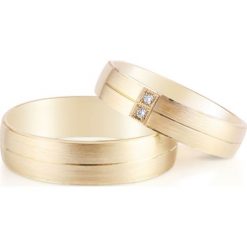 Zjawiskowe Obrączki - zestaw Złoto - Grawer GRATIS - złoto żółte 585. Żółte obrączki damskie W.KRUK, złote. Za 1290,00 zł.