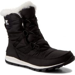 Kozaki dziewczęce: Śniegowce SOREL – Youth Whitney Short Lace NY1897 Black/Sea Salt 010