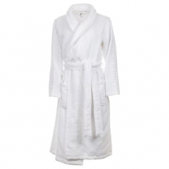 Calvin Klein szlafrok damski M-L biały. Białe szlafroki damskie Calvin Klein, s, bez wzorów, bez rękawów, bez kaptura. Za 449,00 zł.