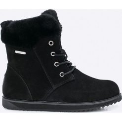 Emu Australia - Botki Shoreline Lo. Czarne buty zimowe damskie EMU Australia, z wełny, na wysokim obcasie, na obcasie. W wyprzedaży za 359,90 zł.