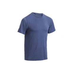 Koszulka fitness kardio krótki rękaw FTS100 męska. Czerwone koszulki męskie DOMYOS, xl, bez wzorów, z poliesteru, bez kołnierzyka, z krótkim rękawem, krótkie, na fitness i siłownię. Za 14,99 zł.