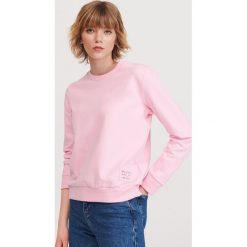 Bawełniana bluza - Różowy. Różowe bluzy damskie Reserved, s, z bawełny. Za 59,99 zł.