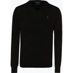 Polo Ralph Lauren - Męski sweter z wełny merino – Slim Fit, czarny. Czarne bez kategorii Polo Ralph Lauren, xxl, z wełny, polo. Za 299,95 zł.