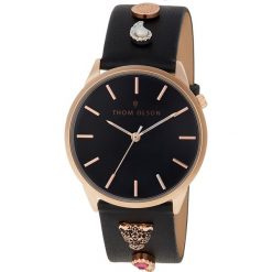Zegarek THOM OLSON - Gypset Black Wild CBTO021 Black/Rose Gold. Czarne zegarki damskie THOM OLSON. Za 339,00 zł.