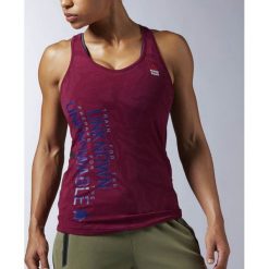 Reebok Koszulka damska treningowa CrossFit Strength W bordowa r. L (AX9703). Topy sportowe damskie Reebok, l. Za 129,69 zł.