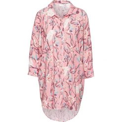 Bluzka oversize z wycięciami bonprix dymny różowy w kwiaty. Czerwone bluzki asymetryczne bonprix, w kwiaty. Za 59,99 zł.