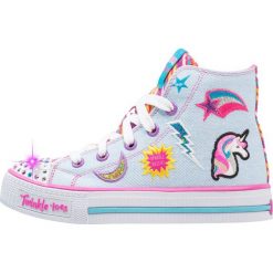 Skechers SHUFFLES TWIST N TURNS Tenisówki i Trampki wysokie denim multicolor. Szare trampki chłopięce Skechers, z denimu. Za 239,00 zł.