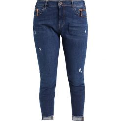 Zizzi NILLE Jeansy Slim Fit dark blue. Niebieskie jeansy damskie relaxed fit marki Zizzi. W wyprzedaży za 189,50 zł.