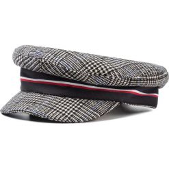 Czapka z daszkiem TOMMY HILFIGER - Th Baker Hat Melton Pow AW0AW07184 0G3. Czarne czapki damskie TOMMY HILFIGER, bez wzorów, z bawełny. W wyprzedaży za 159,00 zł.