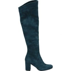 Kozaki - ROSSELLA9 OIL. Szare buty zimowe damskie Venezia, ze skóry. Za 599,00 zł.