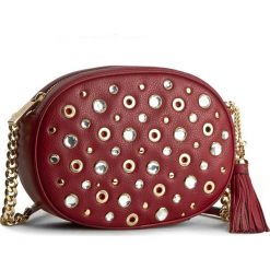 Torebka MICHAEL MICHAEL KORS - Ginny 30H6GGNM6U Cherry. Czerwone torebki klasyczne damskie MICHAEL Michael Kors, na imprezę, bez wzorów, ze skóry, na ramię, bez dodatków. W wyprzedaży za 839,00 zł.