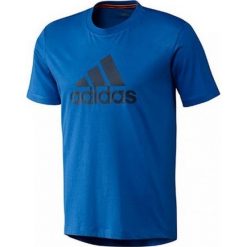 Adidas Tshirt Logo G80950. Niebieskie t-shirty męskie Adidas, xs, bez wzorów, z bawełny, bez kołnierzyka. W wyprzedaży za 69,99 zł.