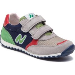 Sneakersy NATURINO - Brady 0012013742.01.1B27 S Grigio/Navy/Verde/Rosso. Szare trampki chłopięce marki Naturino, bez wzorów, ze skóry, na rzepy. Za 359,00 zł.