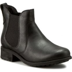 Sztyblety UGG - W Bonham 1013893 W/Blk. Czarne kozaki damskie Ugg, ze skóry, bez obcasa, na obcasie, bez zapięcia. W wyprzedaży za 409,00 zł.