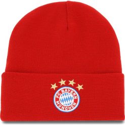 Czapka adidas - Fcb 3S Woolie DI0246 Fcbtru/White. Czerwone czapki damskie marki Adidas, z materiału. Za 69,00 zł.