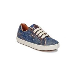 Buty Dziecko Geox J KIWI G. B. Niebieskie trampki dziewczęce Geox, bez wzorów, bez zapięcia. Za 167,40 zł.