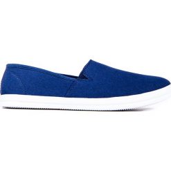 Trampki męskie: BUTY MĘSKIE TRAMPKI SLIP ON T138 – GRANATOWE