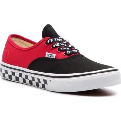 Tenisówki VANS - Authentic VN0A38H3VI71 (Logo Pop) Black/True Whi. Czerwone półbuty damskie Vans, bez wzorów, z gumy, na sznurówki. Za 179,00 zł.