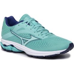 Buty MIZUNO - Wave Rider 23 J1GD190325 Blue Turquo. Zielone buty sportowe damskie Mizuno, bez wzorów, z tworzywa sztucznego, sportowe, do biegania, mizuno wave. W wyprzedaży za 479,00 zł.