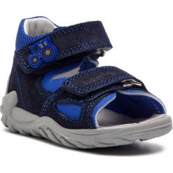 Sandały SUPERFIT - 4-09011-80 M Blau/Blau. Niebieskie sandały chłopięce Superfit, ze skóry, bez zapięcia. W wyprzedaży za 169,00 zł.