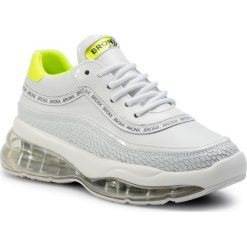 Sneakersy BRONX - 66260-JH BX 1562 White/Neon Yellow 733. Białe półbuty damskie Bronx, ze skóry ekologicznej. W wyprzedaży za 479,00 zł.