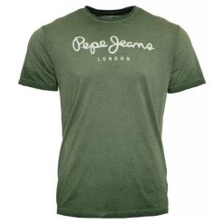 Pepe Jeans t-shirt męski West Sir M khaki. Brązowe koszulki męskie Pepe Jeans, m, bez wzorów, z jeansu, bez kołnierzyka. Za 169,00 zł.