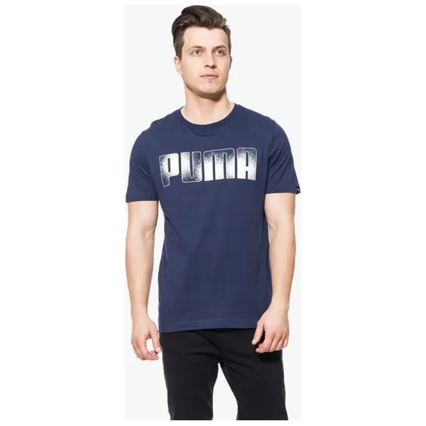 Puma Koszulka Ss Brand , granatowy, rozmiar L. Niebieskie koszulki męskie Puma, s, z nadrukiem, z materiału, klasyczne, z klasycznym kołnierzykiem, bez rękawów. W wyprzedaży za 79,99 zł.