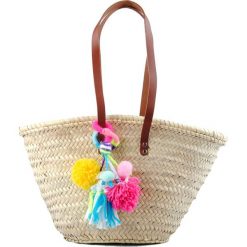 Torebki klasyczne damskie: Torebka w kolorze beżowym – (S)38 x (W)25 x (G)22 cm